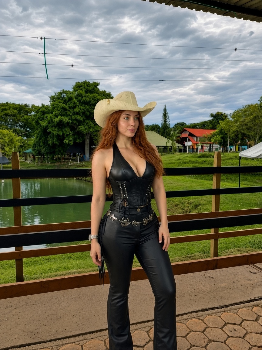 Estilo vaquero elegante en el rancho